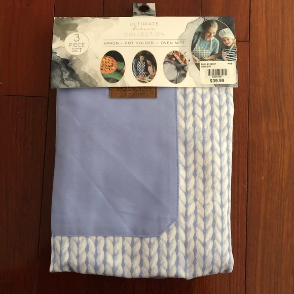 Apron, Pot Holder, Oven Mitt set by EcoOne Kitchen - Picture 2 of 5